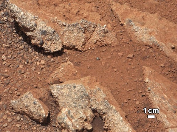 Mars streambed