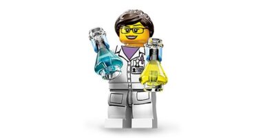female lego scientist