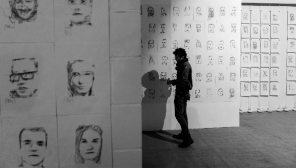 an exhibition of Paul's sketches