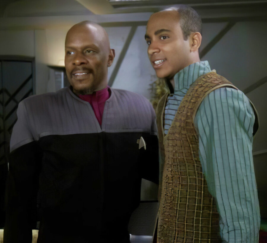 Avery Brooks and Cirroc Lofton