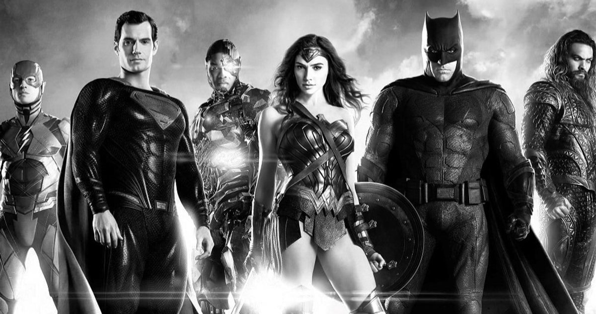 justice league black and white