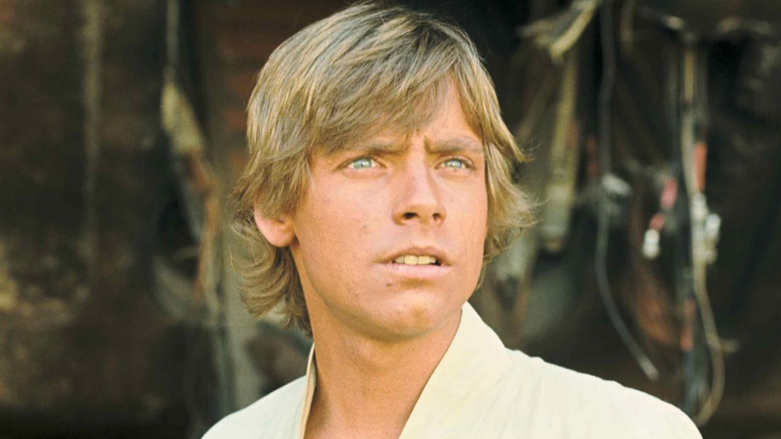 What does Mark Hamill as Luke Skywalker look so different in the