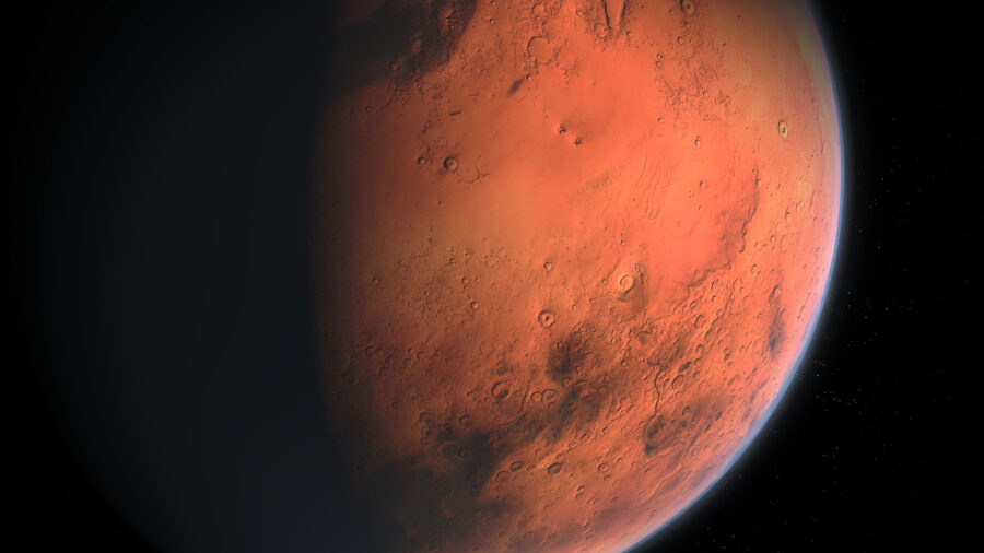 La puesta de sol azul en Marte es una foto increíble