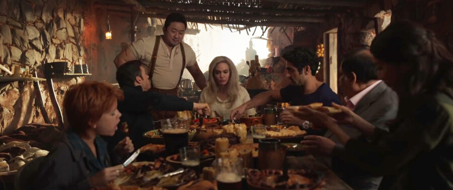 The Eternals dinner scene