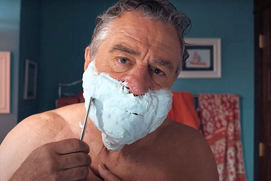 robert de niro shaving