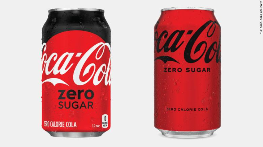 coca-cola zero sugar change