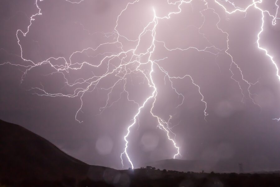 upside-down lightning