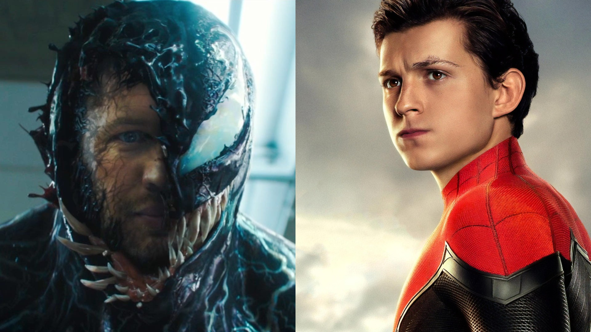 tom hardy tom holland venom spider-man