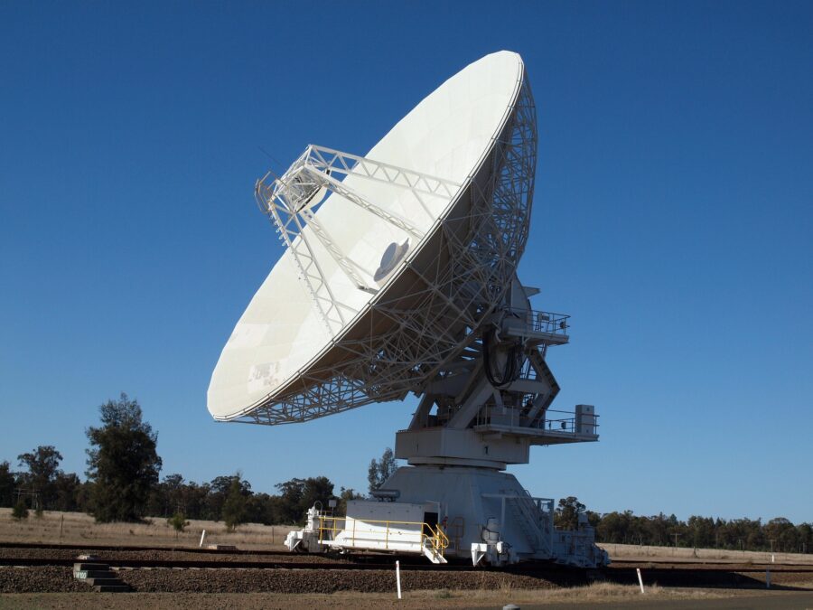 radio waves satellite dish