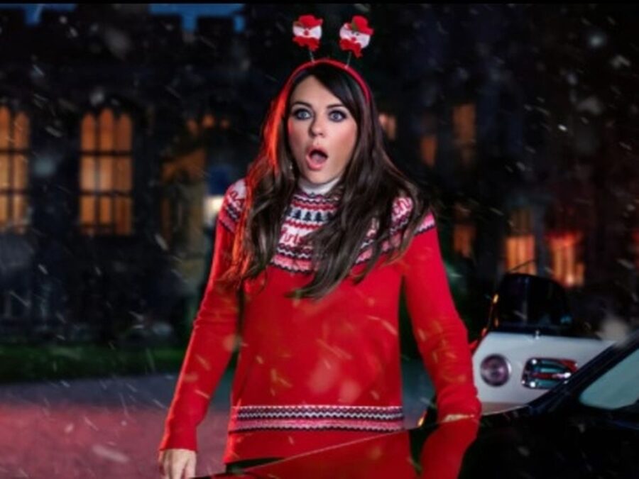 elizabeth hurley father christmas is back