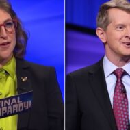 Jeopardy host Mayim Bialik Ken Jennings Jeopardy