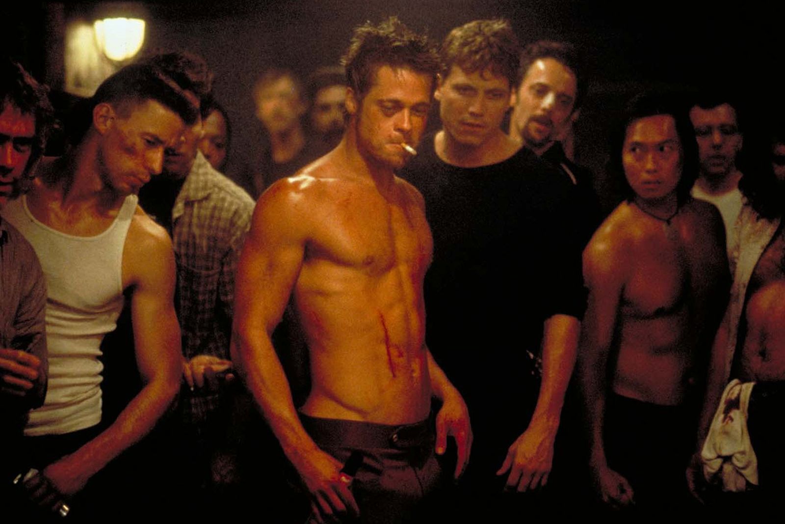 Brad Pitt Was Actually Injured During An Excellent Fight Club Scene.