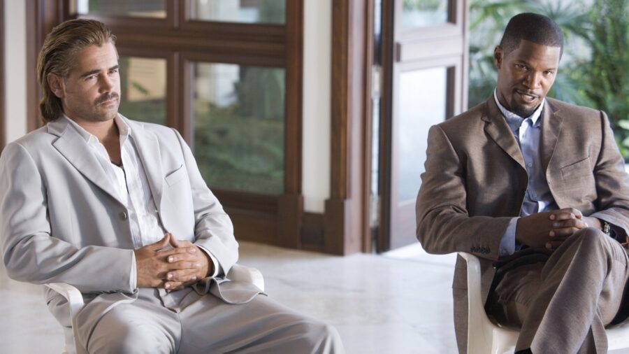 Miami Vice: Colin Farrell's Stone-Gray Suit as Sonny Crockett
