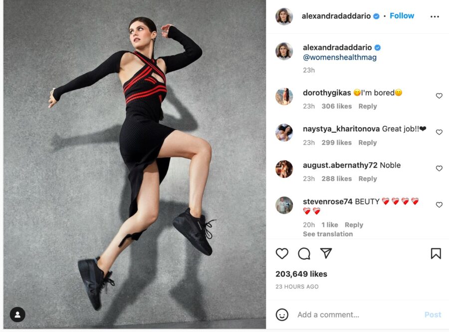 See Alexandra Daddario Leaping In Sexy Fitness Gear