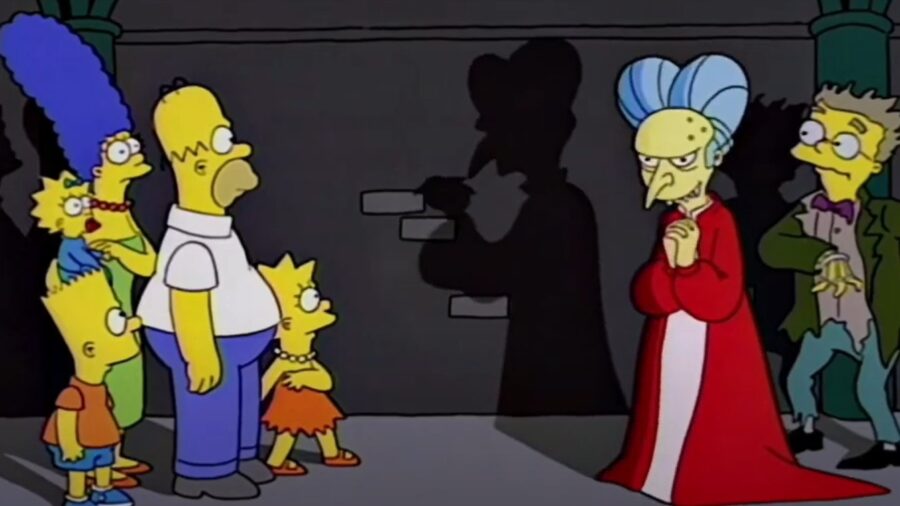 bart simspons dracula simpsons treehouse of horror