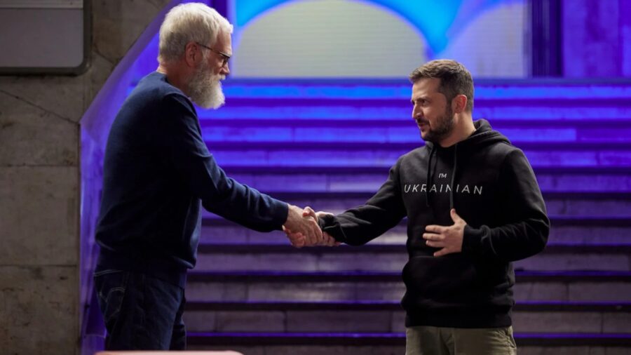 President Volodymyr Zelensky david letterman