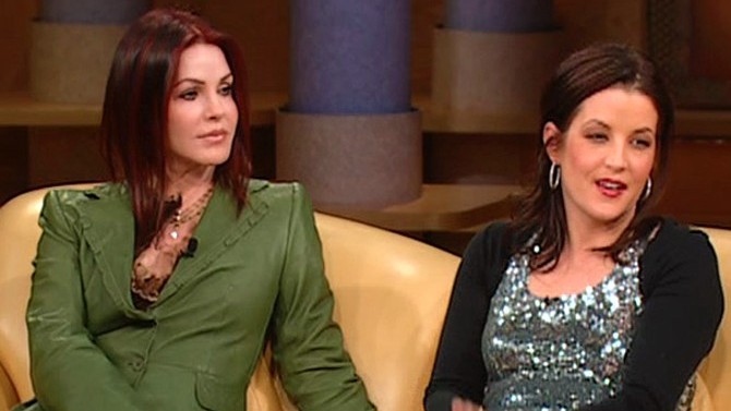 Priscilla and Lisa Marie Presley