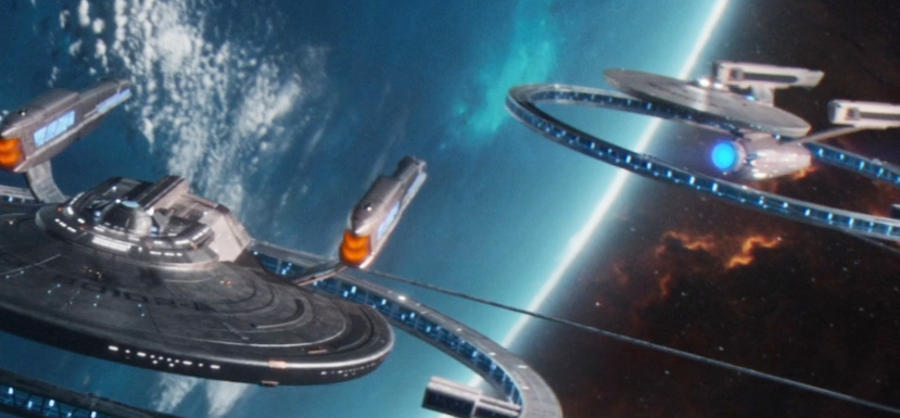 USS Titan and the Enterprise