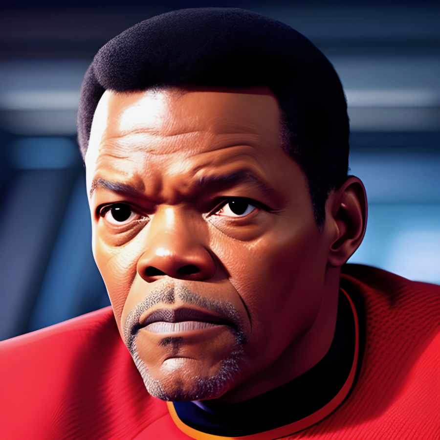 Sam Jackson in Star Trek