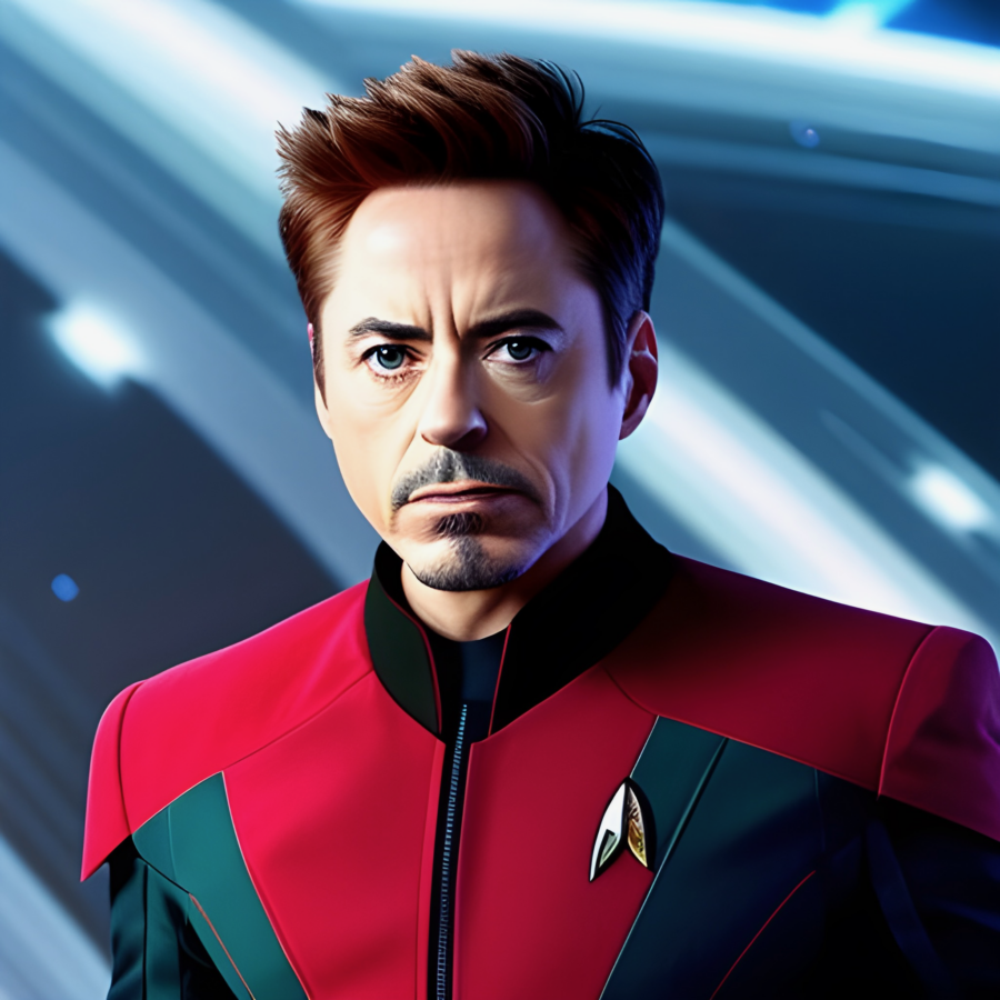 Robert Downey Jr. in Star Trek as a Captain