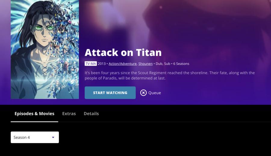 When is Attack On Titan season 4 part 3 Dub streaming on Hulu?