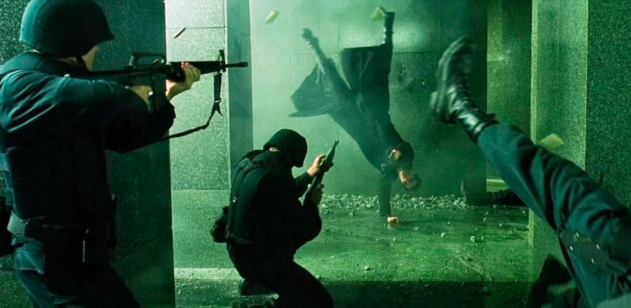 The Matrix action scene