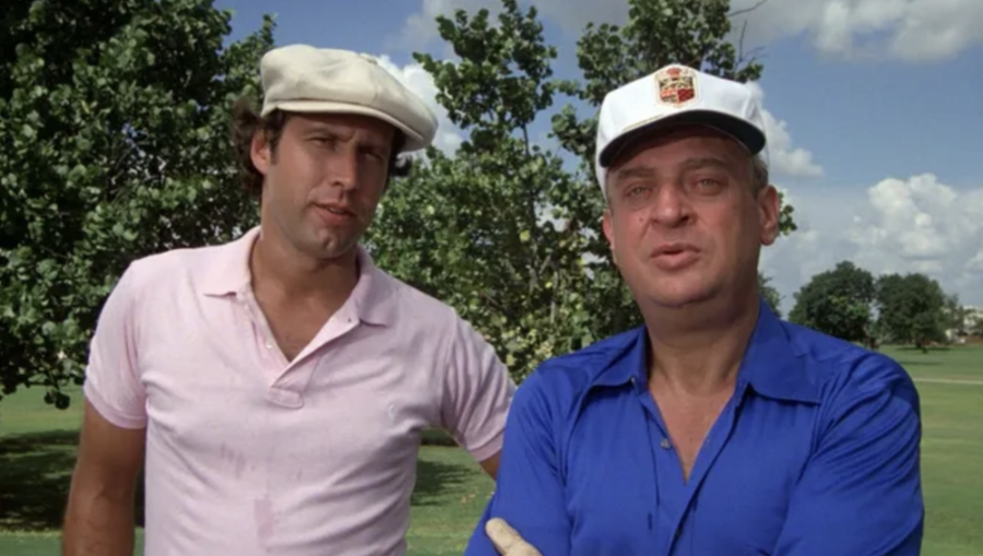 Chevy Chase and Rodney Dangerfield in Caddyshack