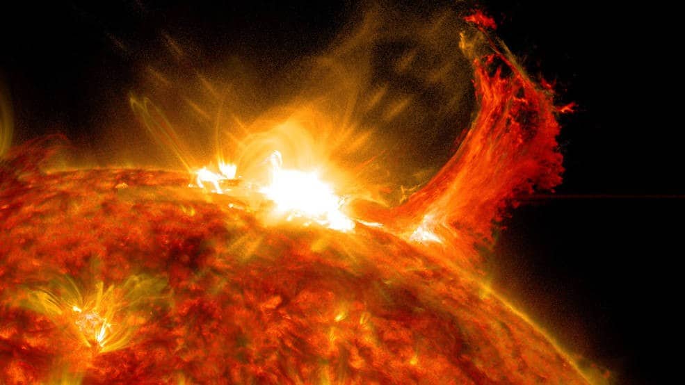 solar flare sun