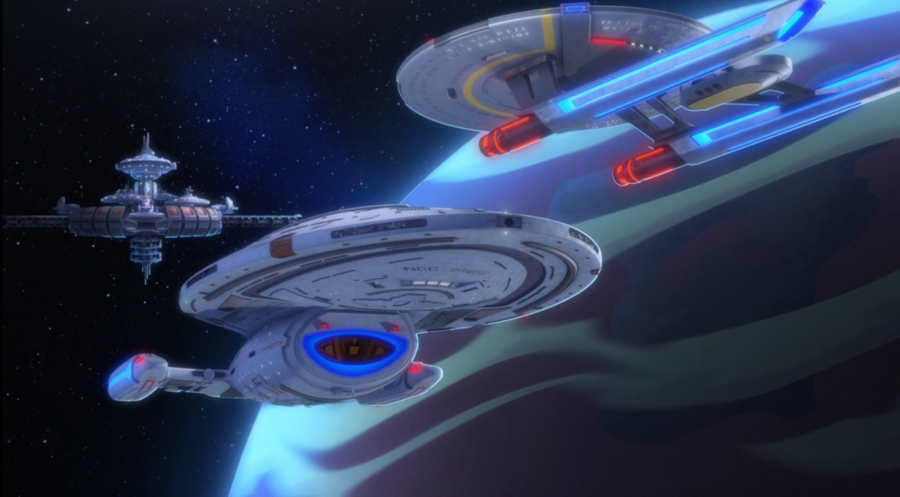 USS Voyager and USS Cerritos