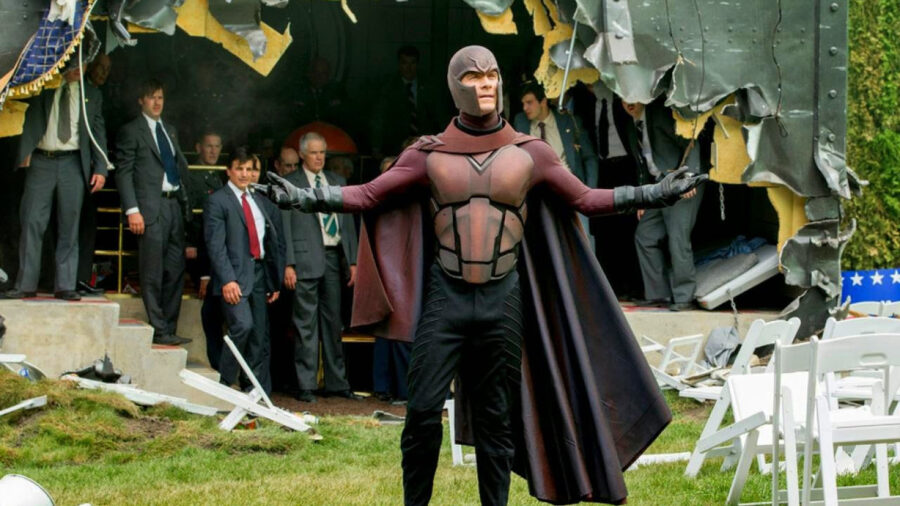Michael Fassbender as Magneto in the X-Men movies