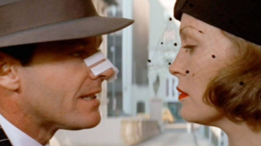 Jack Nicholson and Faye Dunaway in Chinatown