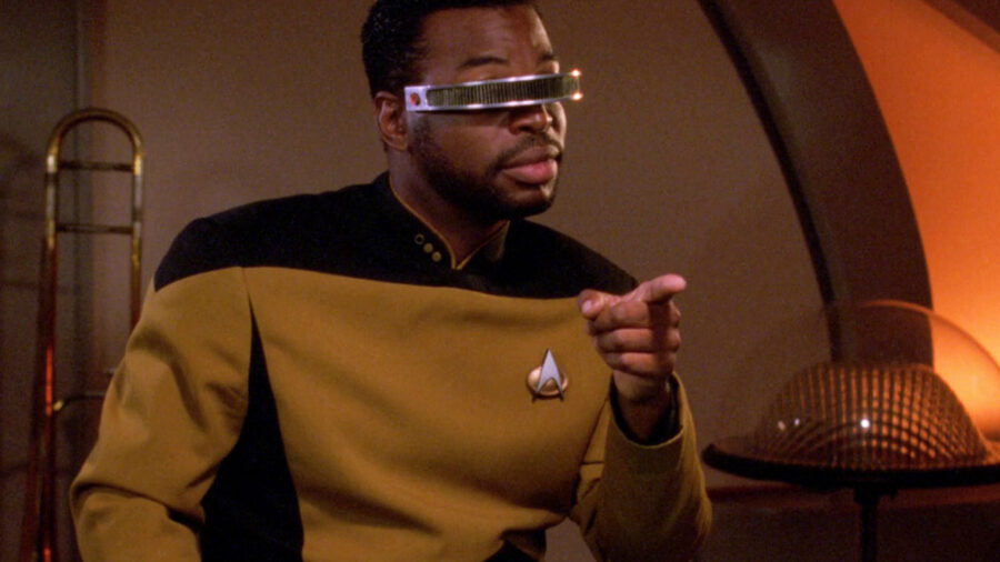 Geordi La Forge on Star Trek: The Next Generation