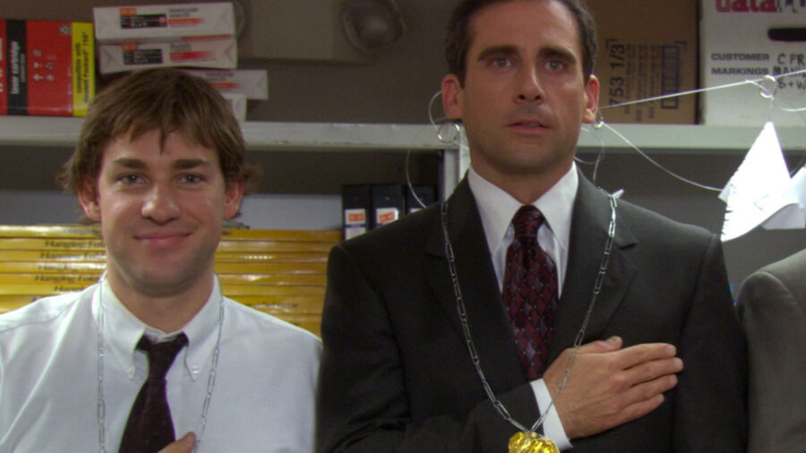 Jim and Michael on The Office
