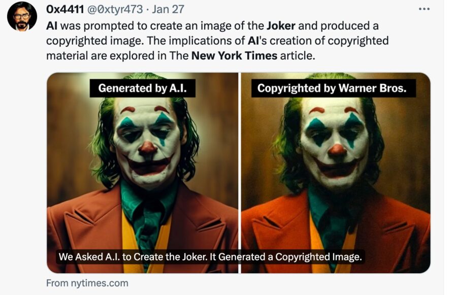 We Asked A.I. to Create the Joker. It Generated a Copyrighted