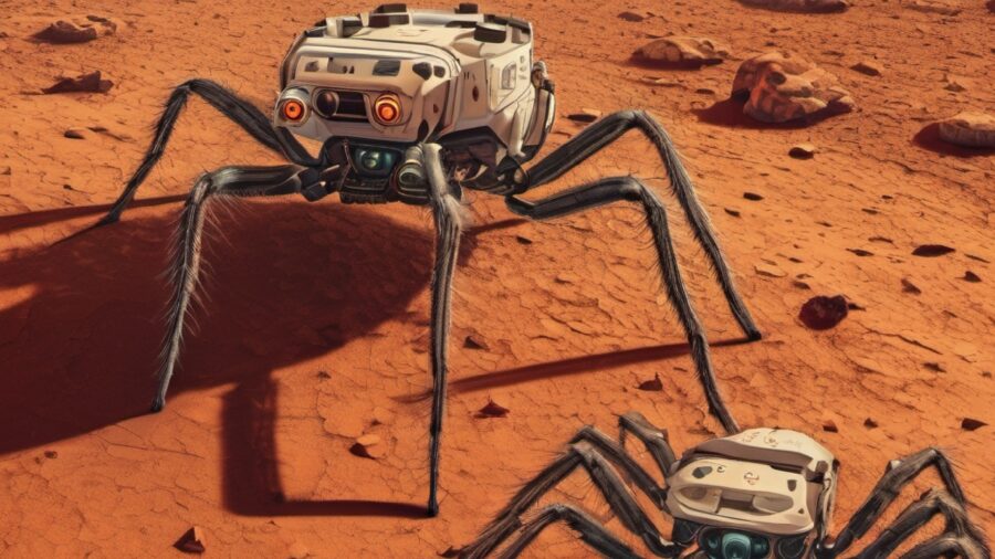 mars spiders